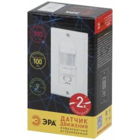 Датчик движения ЭРА MD 09 скрытой установки 100Вт, 9м (100/1800) ‎