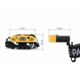 GA-804 Фонарь ЭРА налобный серия "Практик" [3Вт led + 2 SMD, 3,7 V Li аккум, сенсерное включение, бл ‎