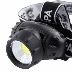 Фонарь налобный светодиодный ЭРА GB-410 на батарейках 3хААА, 3 режима, черный, IP44 ‎