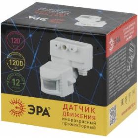 Датчик движения ЭРА MD 02 прожекторный 1200Вт, IP-44, 12м (60/480) ‎
