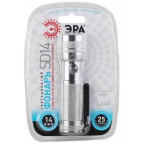 SD14 Фонарь ЭРА 14xLED, алюм, 3хААА, бл (24/144/1728) ‎