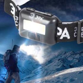 GB-607 Фонарь ЭРА налобный с влагозащитой [3Вт COB LED Extra, 3хААА, бл] (10/60/1440) ‎