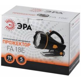 FA18E Фонарь ЭРА Акку 4V2Ah, 19xLED, ЗУ 220V, карт (12/144) ‎