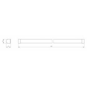 LLED-04-9W-6500-W ЭРА Линейный светодиодный светильник LED 9Вт 6500К L600 (100/3000) ‎