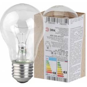 ЭРА A50 (груша) 40Вт 230В Е27 в гофре (100/3600) ‎