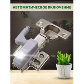 SB-401 Фонарь ЭРА пушлайт-подсветка на петлю в кухонный шкаф [3SMD LED, 2xA23, бл] (10/120/3240) ‎