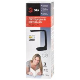 ЭРА наст.светильник NLED-421-3W-BK черный (40/480) ‎