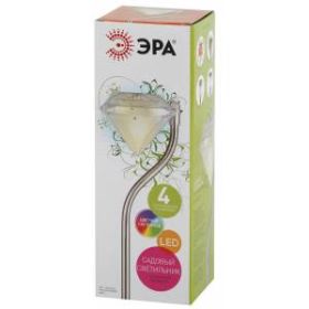 SL-SS29-4 ЭРА Садовый светильник на солнечной батарее, нержавеющая сталь, стальной, 29 см (набор 4 ш ‎