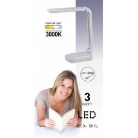 ЭРА наст.светильник NLED-421-3W-W белый (40/480) ‎