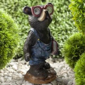 SL-RSN27-BEAR1 ЭРА Садовый светильник на солнечной батарее, полистоун, цветной, 27 см (12/96) ‎