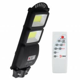 ЭРА Консольный светильник на солн. бат.,COB,40W, с датч. движ.,ПДУ,750lm, 5000К, IP65 (6/126) ‎