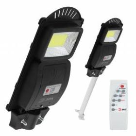 ЭРА Консольный светильник на солн. бат.,COB,с кронштейном,20W, с датч.движ., ПДУ, 450lm, 5000К, IP65 ‎