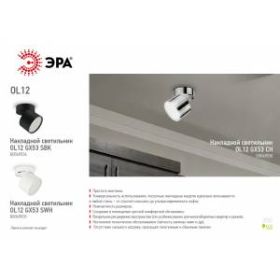 OL12 GX53 CH Подсветка ЭРА Накладные, под GX53 (40/960) ‎