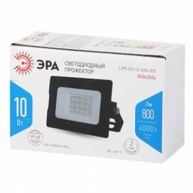 Прожектор светодиодный уличный ЭРА LPR-021-0-40K-010 10Вт 4000К 800Лм 95х62х35 ‎