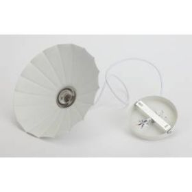 PL3 WH/SN Подвес ЭРА металл, E27, max 60W, d245 мм, шагрень белый/сатин никель (10/160) ‎