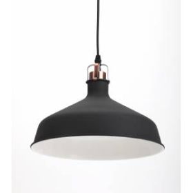 PL2 BK/RC Подвес ЭРА металл, E27, max 60W, d300 мм, шагрень черный/медь (8/48) ‎