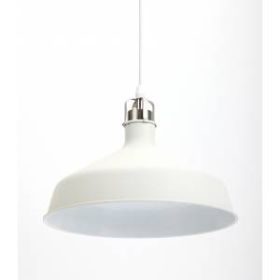 PL2 WH/SN Подвес ЭРА металл, E27, max 60W, d300 мм, шагрень белый/сатин никель (8/48) ‎