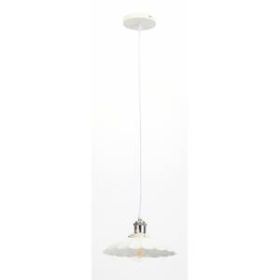 PL3 WH/SN Подвес ЭРА металл, E27, max 60W, d245 мм, шагрень белый/сатин никель (10/160) ‎