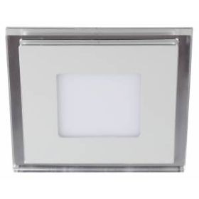 LED 4-6 BL Светильник ЭРА светодиодный квадратный c cиней подсветкой LED 6W 220V 4000K (40/960) ‎