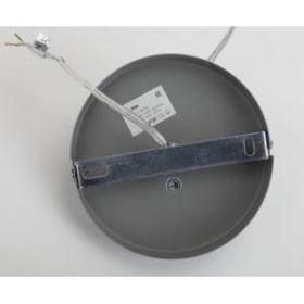 PL3 GR/SN Подвес ЭРА металл, E27, max 60W, d245 мм, шагрень серый/сатин никель (10/160) ‎