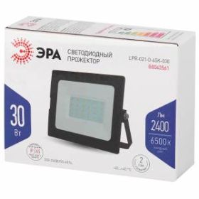 Прожектор светодиодный уличный ЭРА LPR-021-0-65K-030 30Вт 6500К 2400Лм 139x104x35 ‎