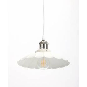 PL3 WH/SN Подвес ЭРА металл, E27, max 60W, d245 мм, шагрень белый/сатин никель (10/160) ‎