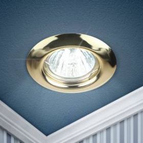 ST3 GD Светильник ЭРА штампованный MR16,12V/220V, 50W золото (200/3000) ‎