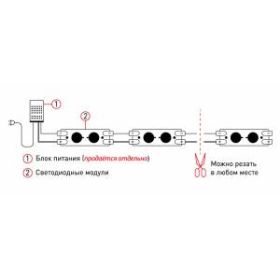 ЭРА LED модули MZ2835-02-12V-2835-IP65-5m-2700 (50/1500) ‎