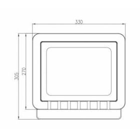 Прожектор светодиодный уличный ЭРА LPR-021-0-65K-200 200Вт 6500К 16000Лм 390x330x50 ‎