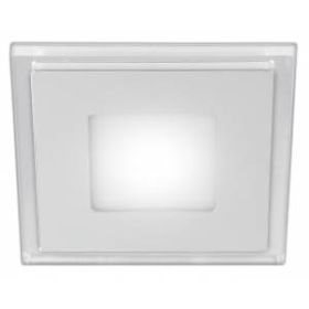 LED 4-6 BL Светильник ЭРА светодиодный квадратный c cиней подсветкой LED 6W 220V 4000K (40/960) ‎