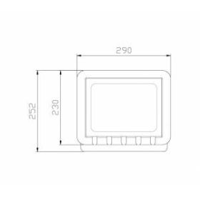 Прожектор светодиодный уличный ЭРА LPR-061-0-65K-100 100Вт 6500К 9500Лм 290x230x36 ‎