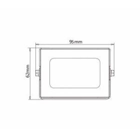 Прожектор светодиодный уличный ЭРА LPR-031-0-65K-010 10Вт 6500К 800Лм 95x62x35 белый ‎