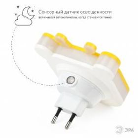 ЭРА ночник NN-626-LS-Y желтый (12/48/288) ‎