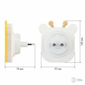 ЭРА ночник NN-626-LS-Y желтый (12/48/288) ‎