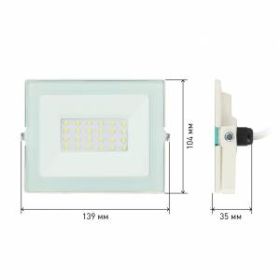 Прожектор светодиодный уличный ЭРА LPR-031-0-65K-030 30Вт 6500К 2400Лм 139x104x35 белый ‎