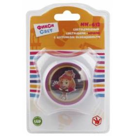 ЭРА ночник NN-612-LS-PL бордовый ФИКСИКИ (12/48/576) ‎