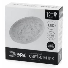 Светильник потолочный светодиодный ЭРА Классик без ДУ SPB-6 "Сюзи" 12-4K 12Вт 4000K 960Лм ‎