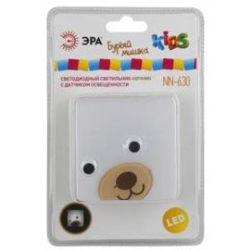 ЭРА ночник NN-630-LS-BR бурый (12/48/384) ‎