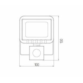 Прожектор светодиодный уличный ЭРА LPR-041-2-65K-020 20Вт 6500К 1600Лм датчик движения регулируемый ‎
