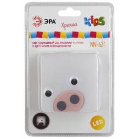 ЭРА ночник NN-631-LS-P розовый (12/48/384) ‎