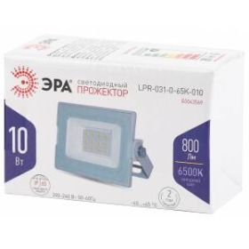 Прожектор светодиодный уличный ЭРА LPR-031-0-65K-010 10Вт 6500К 800Лм 95x62x35 белый ‎