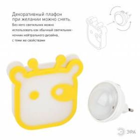 ЭРА ночник NN-626-LS-Y желтый (12/48/288) ‎