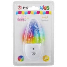 ЭРА ночник NN-619-LS-W белый (12/60/1260) ‎