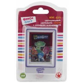 ЭРА ночник NN-611-LS-PL бордовый ФИКСИКИ (12/48/576) ‎