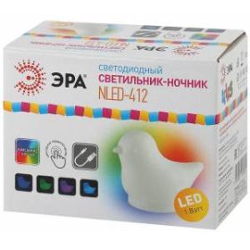 ЭРА светильник-ночник NLED-412-1W-W белый (100/400) ‎