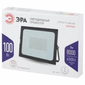 Прожектор светодиодный уличный ЭРА LPR-021-0-65K-100 100Вт 6500К 8000Лм 251x183x36 ‎
