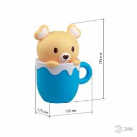 ЭРА светильник-ночник NLED-401-0.5W-BU синий (30/270) ‎