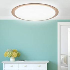 Светильник потолочный светодиодный ЭРА Классик с ДУ SPB-6-60-RC "Saturn" 60Вт 3000-6500К 4800Лм коричневый кант ‎