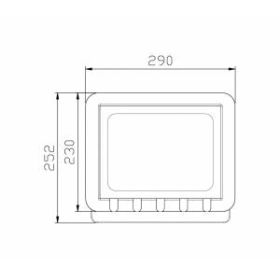 Прожектор светодиодный уличный ЭРА LPR-021-0-65K-150 150Вт 6500К 12000Лм 330х270х47 ‎