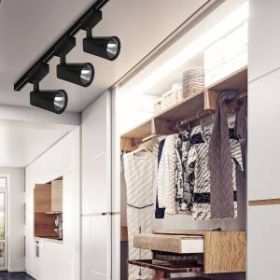 TR4 - 20 BK Трековый Светильник ЭРА 20Вт черный COB (20/160) ‎